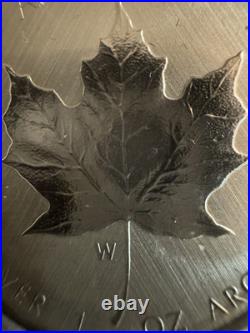 2021. 1oz 99.99% PURE SILVER CANADIAN MAPLE LEAF $5 COIN WITH W MINT MARK 2021. 1oz 99.99% PURE SILVER CANADIAN MAPLE LEAF $5 COIN WITH W MINT MARK