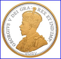 2021 Canada 100th anniversay Bluenose goldplated 99.99% Silver dollar