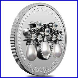 2021 Canada 1 oz Queen Elizabeth II Lover's Knot Tiara Silver Coin. 9999 Fine