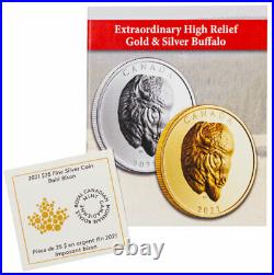 2021 Canada Buffalo Extraordinary High Relief 1 oz Silver $25 NGC PF70 UC FR BC