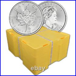 2021 Canada Silver Maple Leaf 1 oz $5 BU Sealed 500 Coin Monster Box