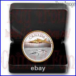 2021 The Avro Arrow CF-105 $50 5 OZ Pure Silver Proof Coin Canada