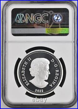 2022 $1 Canada Silver Dollar Proof Ngc Pf69 Qe II Platinum Jubilee Dual Portrait