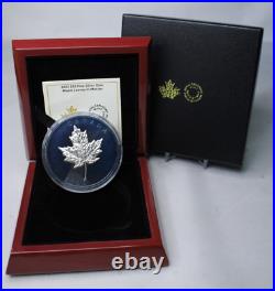2022 $50 Canada Maple Leaves in Motion 5 Oz Silver Rhodium Plated Box & COA 2022 $50 Canada Maple Leaves in Motion 5 Oz Silver Rhodium Plated Box & COA