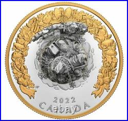 2022 Canada 5 oz. Pure Silver Coin Holiday Splendour