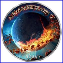 2022 Canada Grim Reaper Armageddon V Maple Leaf 1oz Silver Ruthenium Coated Coin
