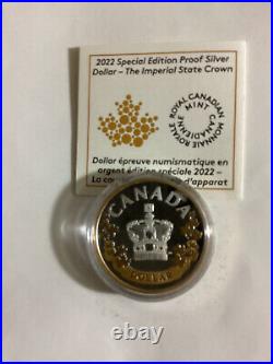2022 Canada Silver Dollar Queen Memory The Imperial Crown, 4 Effigies Reign