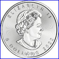 2022 Canada Silver Maple Leaf 1 oz $5 BU Sealed 500 Coin Monster Box
