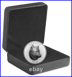 2022 Canada TimberWolf Extraordinary Hi Relief 1 oz Silver $25Coin SOLD OUT@MINT
