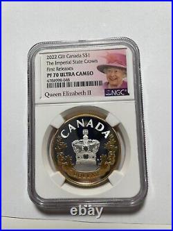 2022 Gilt Canada $1 Imperial State Crown NGC PF 70 Ultra Cameo silver 1 oz