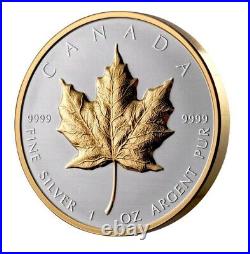 2023 Canada $20 Dollars Pure Silver Coin Ultra-High Relief Silver Maple Leaf