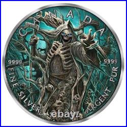 2023 Canada Grim Reaper Armageddon VI Maple Leaf 1oz Silver Coin