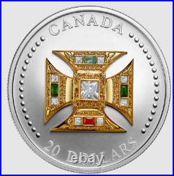 2023 Canada St. Edwards Crown for King Charles III $20 Pure silver in stock