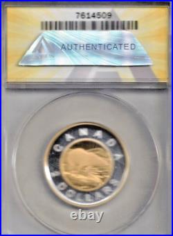 2024 $2 Canada Gilt Silver Proof Toonie Anacs Pf69 New Effigy