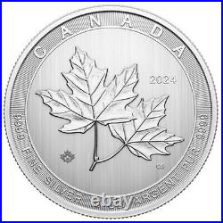 2024 $50 Silver Canadian Magnificent Maple Leaves 10 oz BU