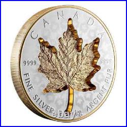 2024 Canada 1 Kilo Fine Silver Coin Super Incuse Silver Maple Leaf