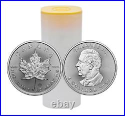 2024 Canada 1 oz Silver Maple Leaf Coin. 999 Fine BU (LOT of 25) Fast Shipping