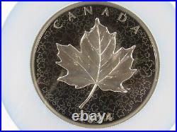 2024 Canada $50, 5 Ounce, Maple Leaf-Rhodium Plated, Incuse Des NGC Pf 70 FDOI