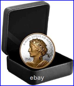 2024 Canada S$1 Gold Plated 1 Oz Silver Peace Dollar UHR NGC PF70 UC WithBox OGP 2024 Canada S$1 Gold Plated 1 Oz Silver Peace Dollar UHR NGC PF70 UC WithBox OGP