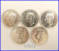 20 x 1949 Canada Silver Dollars Extremely Fine to Almost Uncirculated EF-AU58