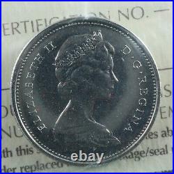 25 cents 1973 Large Bust Canada ICCS SP-66 Queen Elizabeth II silver c ¢ quarter