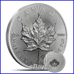 25 x 2019 1oz Canadian Silver Maple Leaf bullion coins in mint tube uncirculated