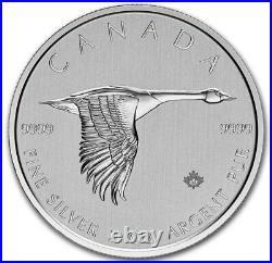 2 Troy Oz 9999 Silver 2020 $10 Canada Flying Goose Bullion Coin Uncirculated