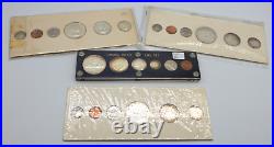 4 SETS 1957 Canada Silver Proof Like Sets. Old estate hoard