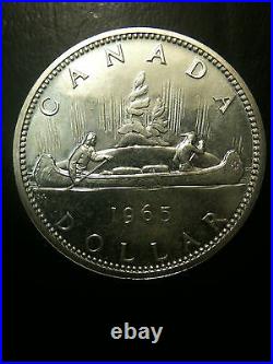 4x 1965 Canada Dollars PL Proof Like Silver BU Elizabeth II UNC Gem Voyageur