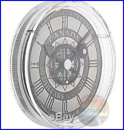 5oz PEACE TOWER CLOCK 90th Ann. $50 Pure Silver Coin Canada 2017 Mintage 1200pcs