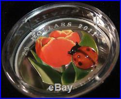 ALL 9 CANADA VENETIAN GLASS SILVER COINS LADYBUG, BUMBLE BEE. To NEW SNAIL