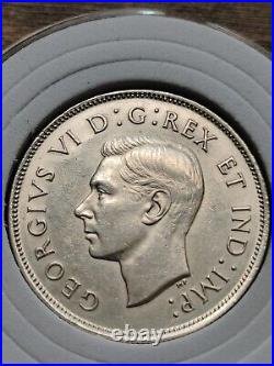 AU PL CAM type Uncirculated 1937 CANADA 50 cents. 800 Silver with Lined holder AU PL CAM type Uncirculated 1937 CANADA 50 cents. 800 Silver with Lined holder