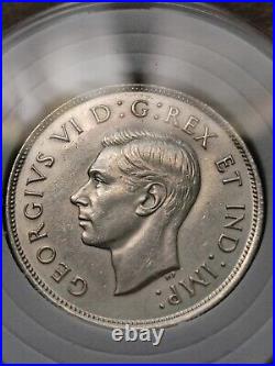 AU PL CAM type Uncirculated 1937 CANADA 50 cents. 800 Silver with Lined holder AU PL CAM type Uncirculated 1937 CANADA 50 cents. 800 Silver with Lined holder