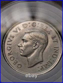 AU PL CAM type Uncirculated 1937 CANADA 50 cents. 800 Silver with Lined holder AU PL CAM type Uncirculated 1937 CANADA 50 cents. 800 Silver with Lined holder