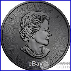 BLOOD SKULL Maple Leaf Ruthenium 1 Oz Silver Coin 5$ Canada 2018