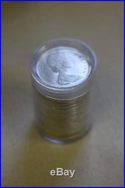 Beautiful Roll of Uncirculated 1965 Canada Silver Dollars! 20 Coins