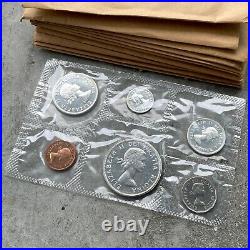 Box 10 x 1962 Canada Proof Like PL Set Silver Coin