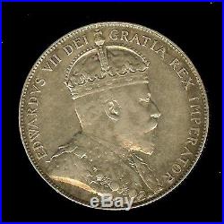 Canada 1906 Silver 50 Cents Choice Almost Uncirculated