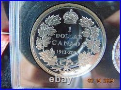 CANADA 1911-2011 Proof Silver Special Presentation set