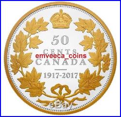 CANADA 1917-2017 Master's Club 50 Cent Half Dollar Anniversary 2oz Silver Coin