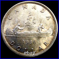 CANADA 1936 SILVER DOLLAR UNC GEM BU George V