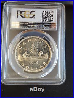 CANADA 1946 SILVER DOLLAR PCGS MS-63 Mint State Scarce