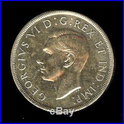 Canada 1947 Silver Dollar Maple Leaf Choice Uncirculated