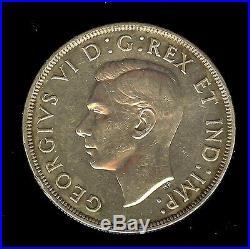 Canada 1947 Silver Dollar Pointed 7, Quadrupled HP Uncirculated+