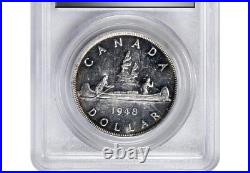 CANADA 1948 SILVER DOLLAR King George VI PCGS MS 62