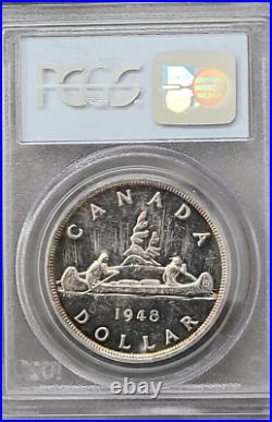 CANADA 1948 SILVER DOLLAR King George VI PCGS MS 62