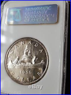 CANADA 1956 SILVER DOLLAR Certified PL-67 KEY DATE Cross Graded-ICCS-NGC