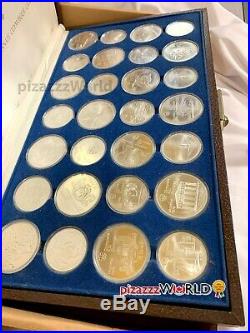 CANADA 1976 Montreal Olympics RCM Sterling-Silver 28 COIN SET Uncirculatd withCase