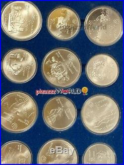 CANADA 1976 Montreal Olympics RCM Sterling-Silver 28 COIN SET Uncirculatd withCase