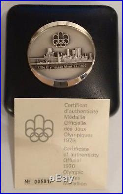 CANADA / 1976 Official Silver Medallion Montreal Olympic Games